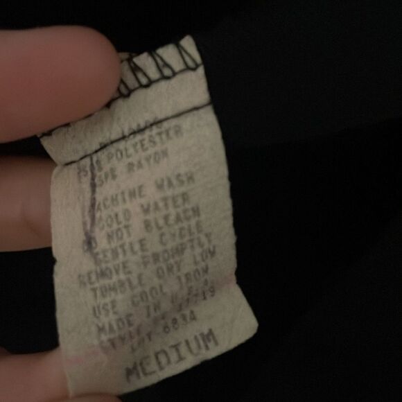 Karin Morgan collection vintage black belted blazer suit jacket size medium - Picture 13 of 14